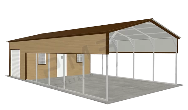 Pro Metal Carport & Storage Combo