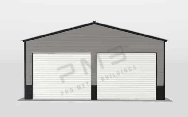 2-Car Metal Garage - Image 3
