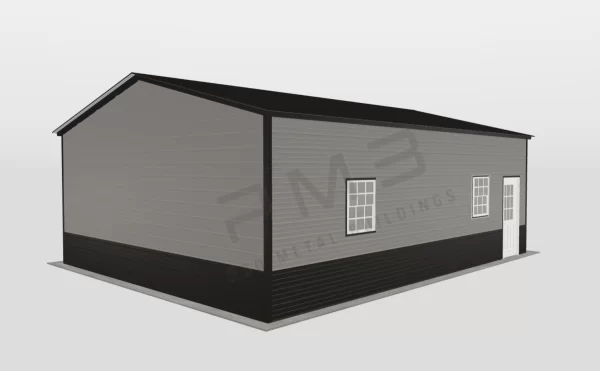2-Car Metal Garage - Image 2