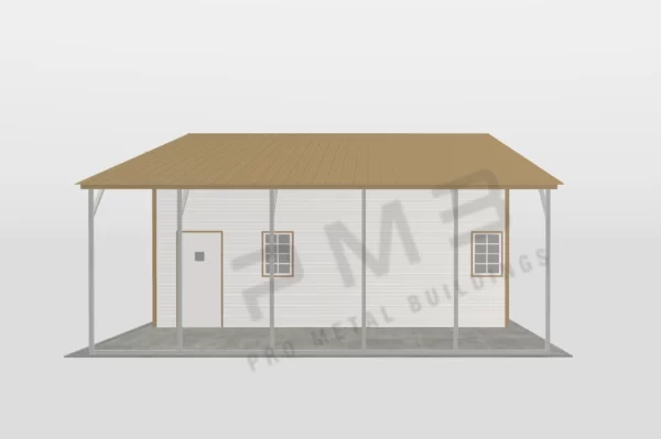 Continuous Roof-Line Metal Barn - Image 2