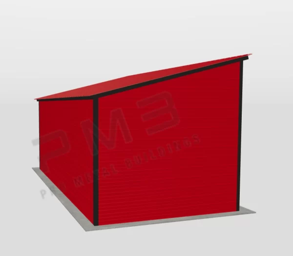 Metal Single Slope Loafing Shed - Image 3