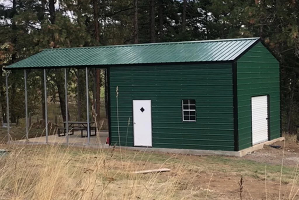 Utility Building with attached carport