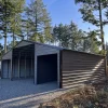 Continuous Roofline Metal Barn Installation In Kentucky