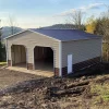 Two-Car Metal Garage Installation In Missouri