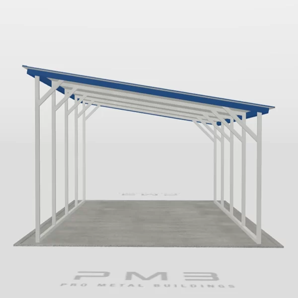 Pro Metal Buildings Single Slope Carport