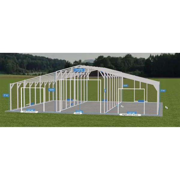 Continuous Roofline Metal Barn Installation In Virginia - Image 6