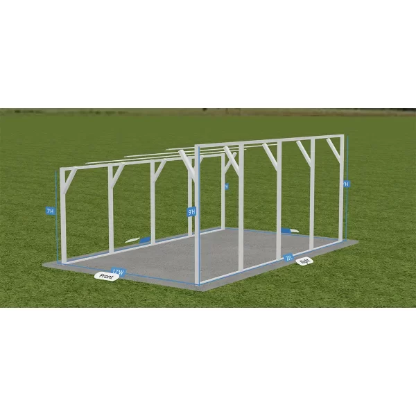 Metal Lean-To Carport Installation In Oklahoma - Image 6