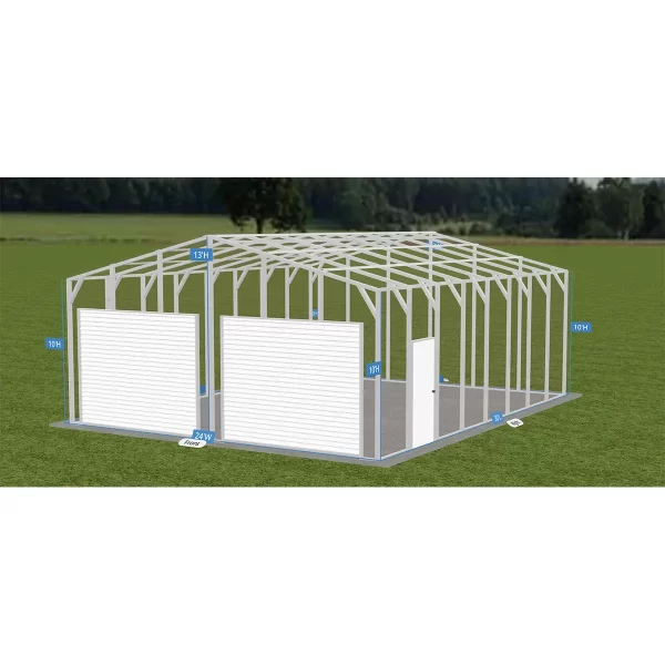 Two-Car Metal Garage Installation In Iowa - Image 6