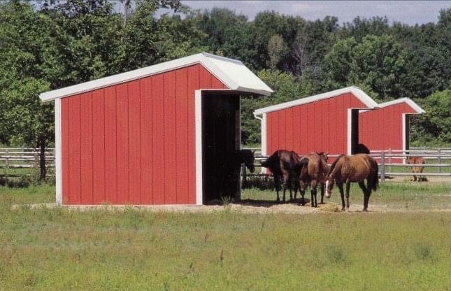 Loafing Shed for horses and other farm animals