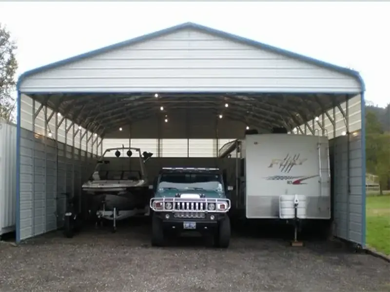 Completed Triple Wide Carport