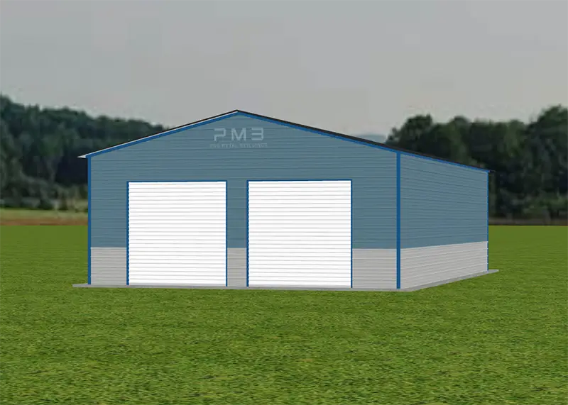 Pro Metal Buildings Custom Two Car Garage