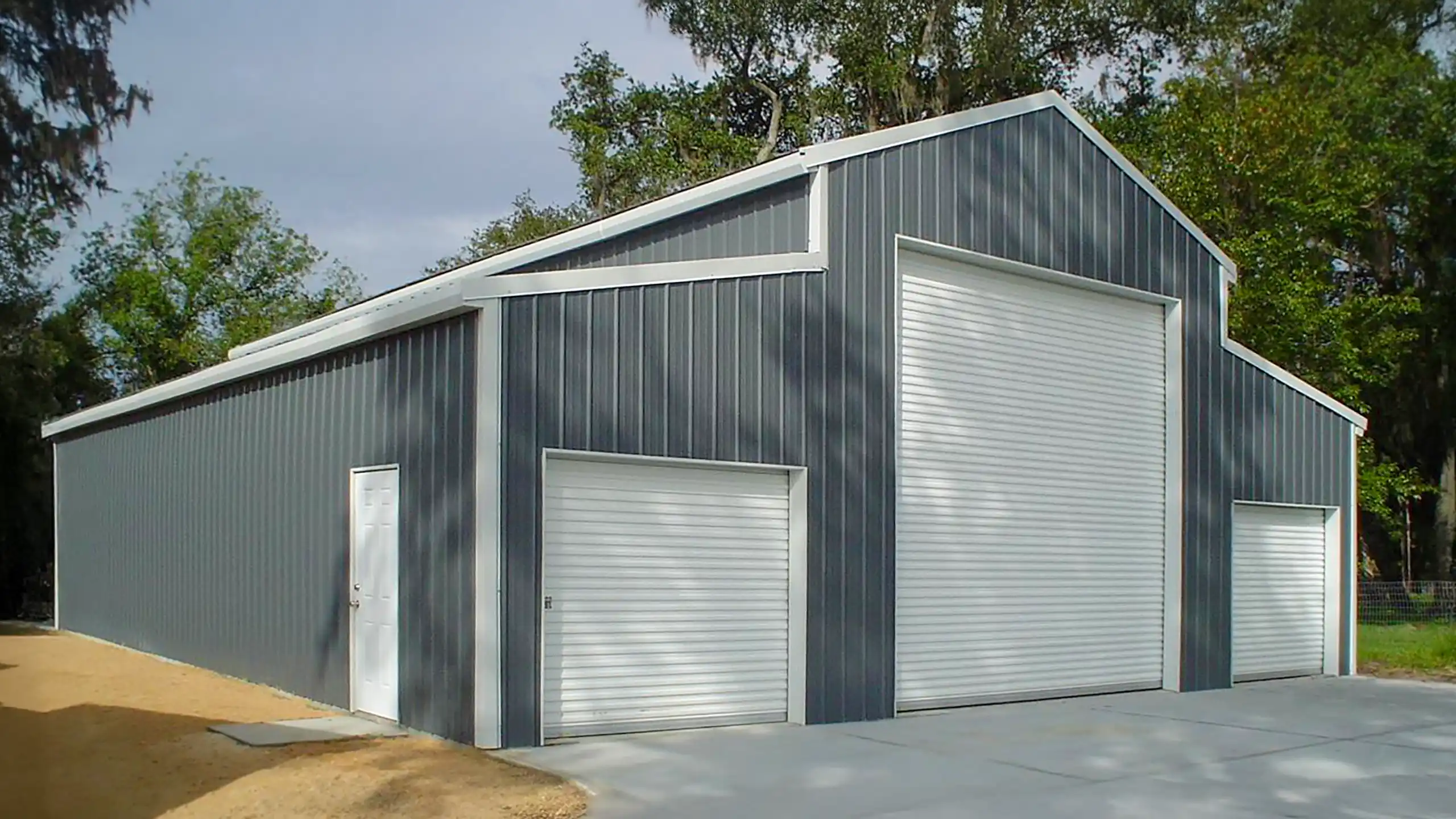 Pro Metal Buildings Gray Barn