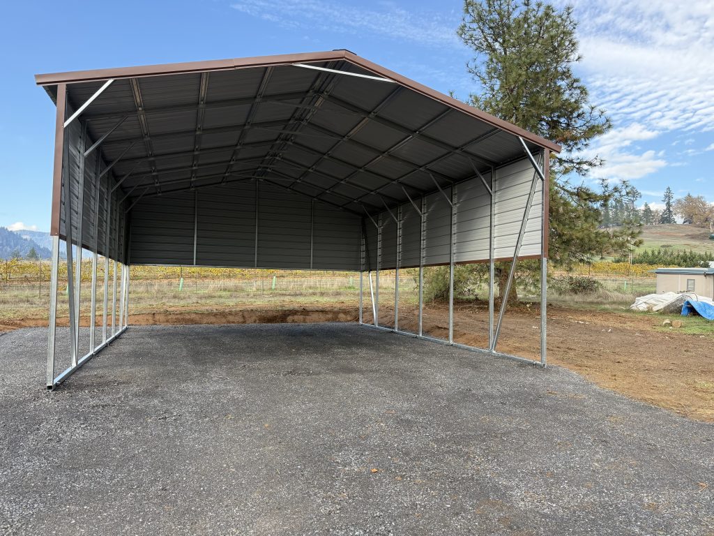 24x30x12 Vertical Roof RV Cover