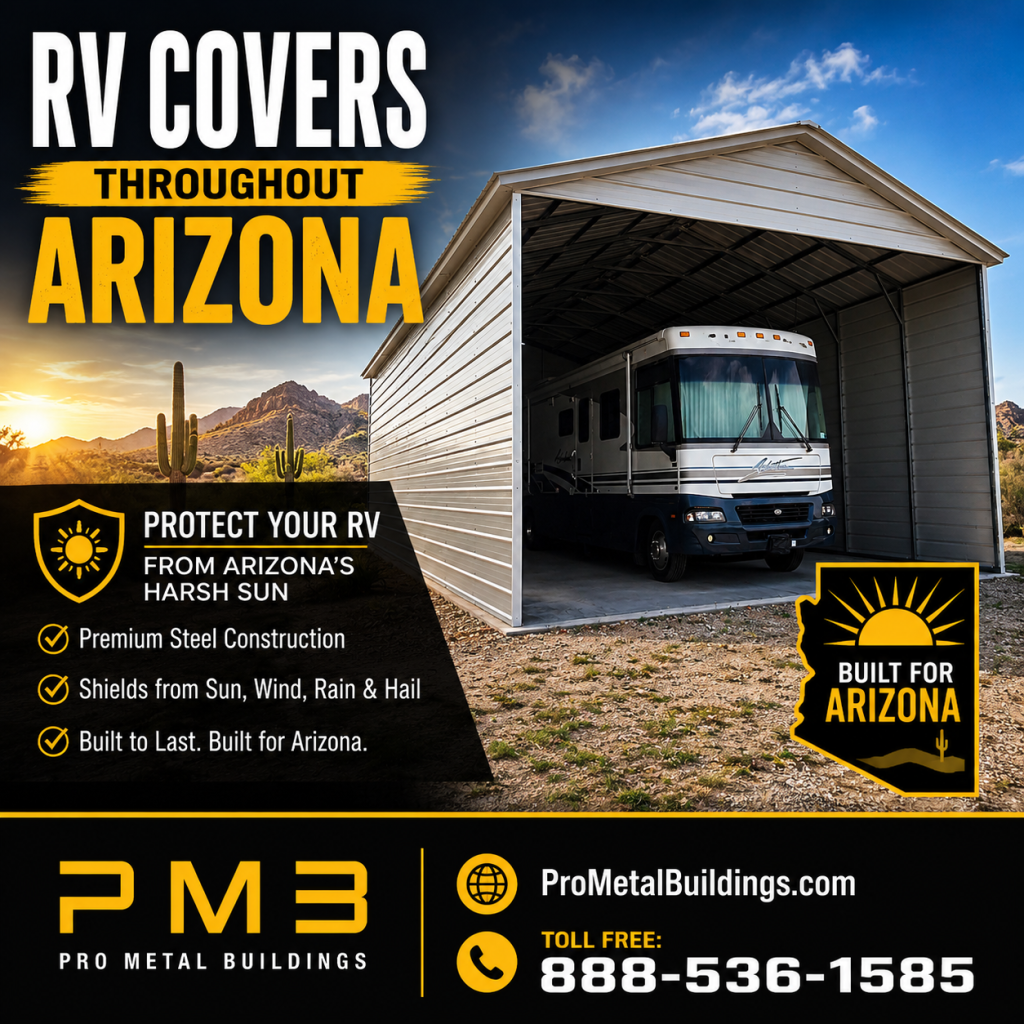 RV Covers Phoenix AZ | Metal RV Carports & Covers in Arizona